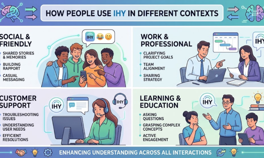 How People Use IHY in Different Contexts