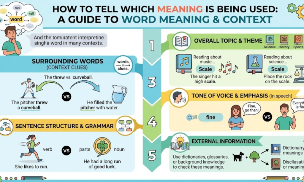 How to Tell Which Meaning Is Being Used
