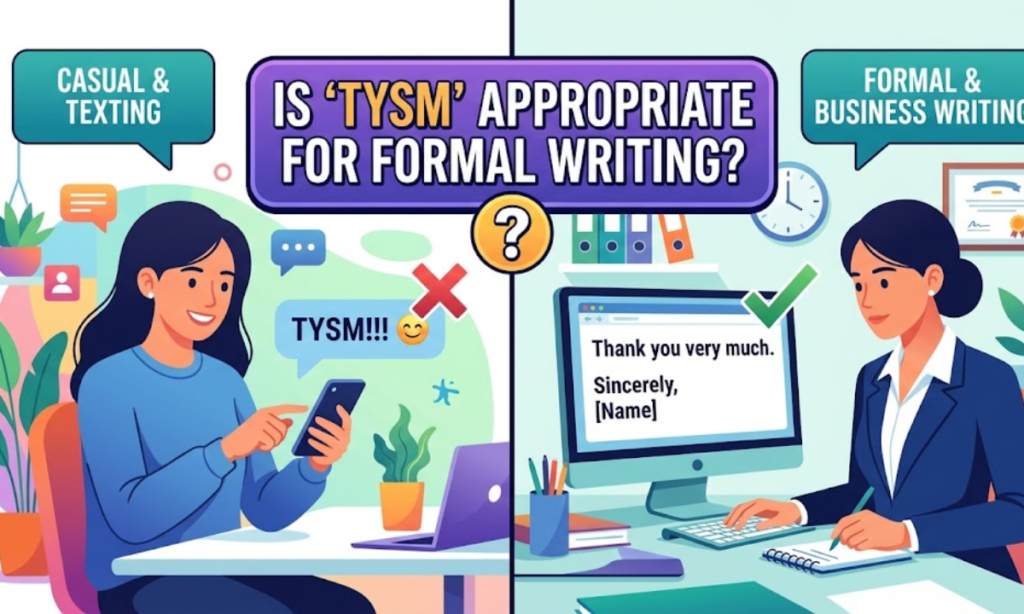 Is TYSM Appropriate for Formal Writing