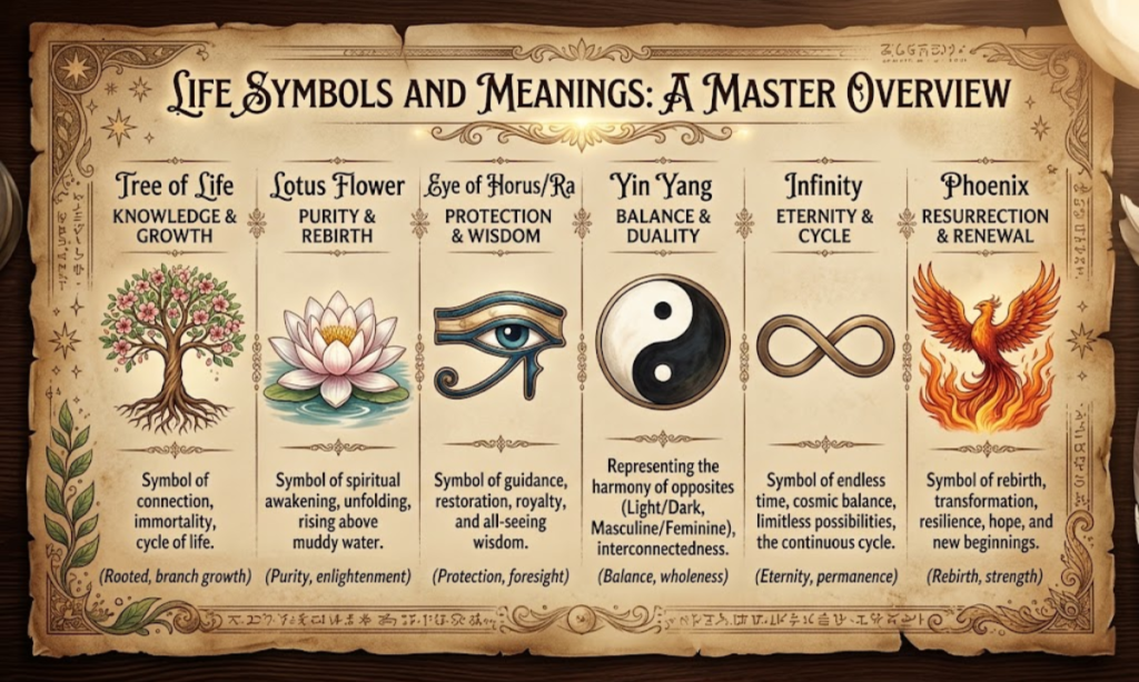 Life Symbols and Meanings A Master Overview