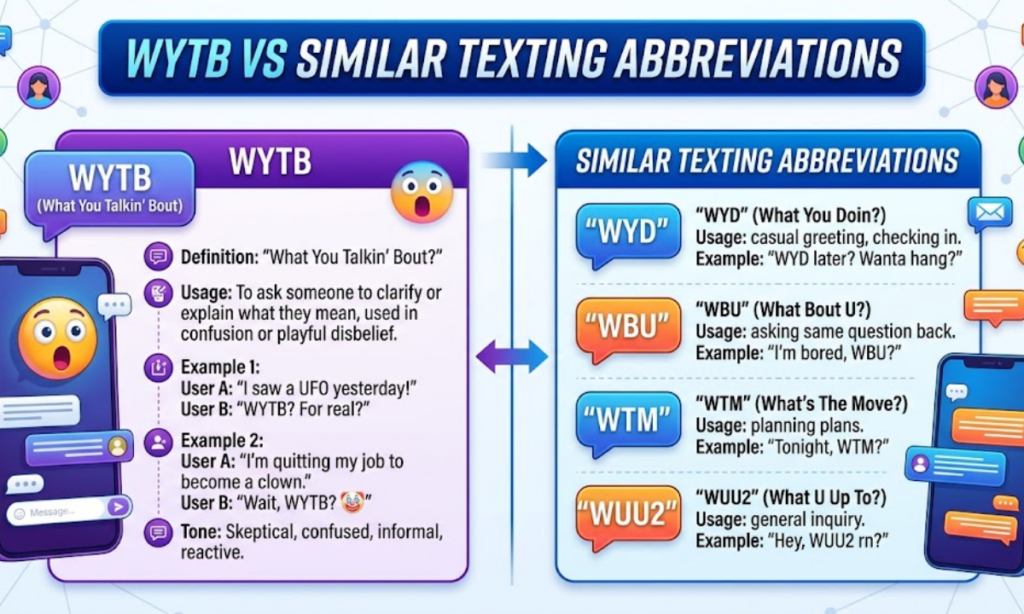 WYTB vs Similar Texting Abbreviations