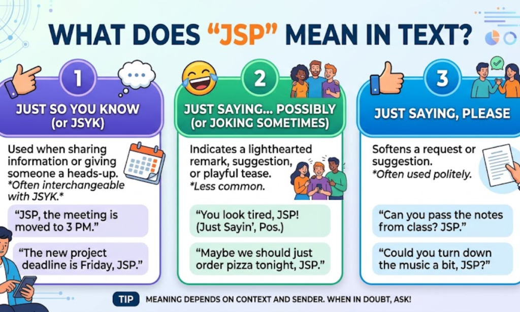 What Does JSP Mean in Text