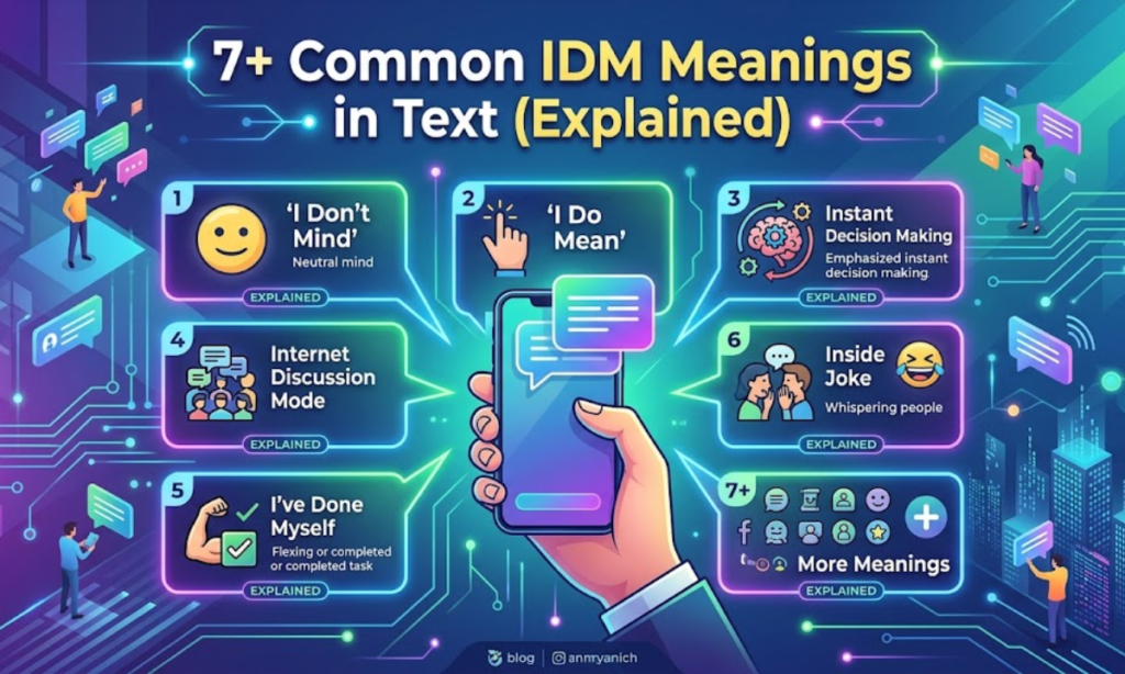 7+ Common IDM Meanings in Text (Explained)