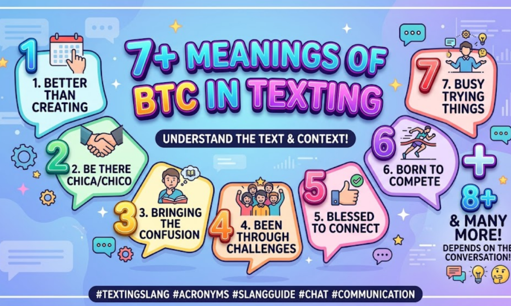 7+ Meanings of BTC in Texting