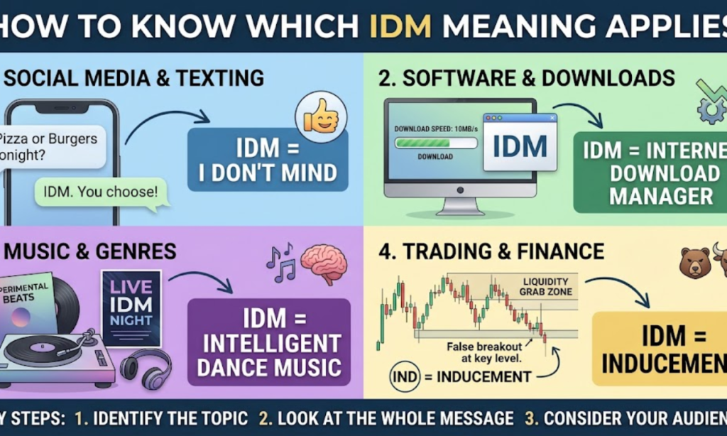 How to Know Which IDM Meaning Applies