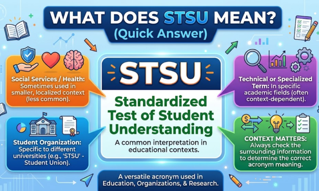 What Does STSU Mean (Quick Answer)
